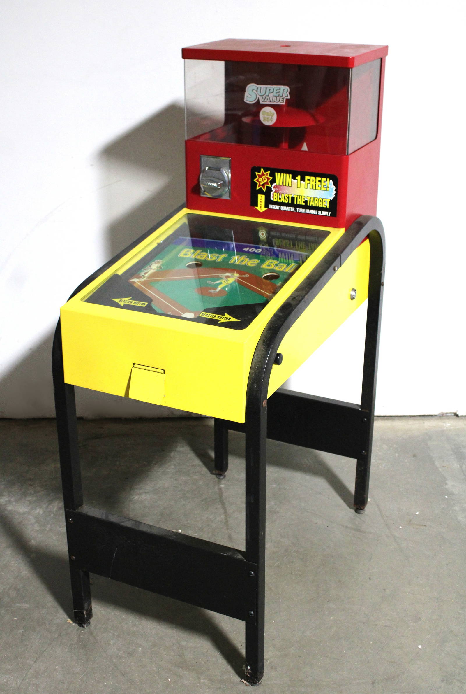 Blast The Ball Coin Operated Pinball Gumball Machine Auction