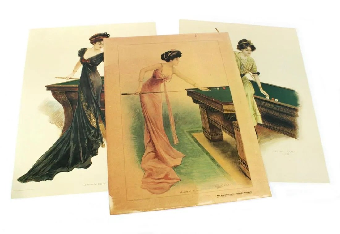 Archie Gunn for Brunswick Billiard Print, Contemporary Posters (1 of 4)