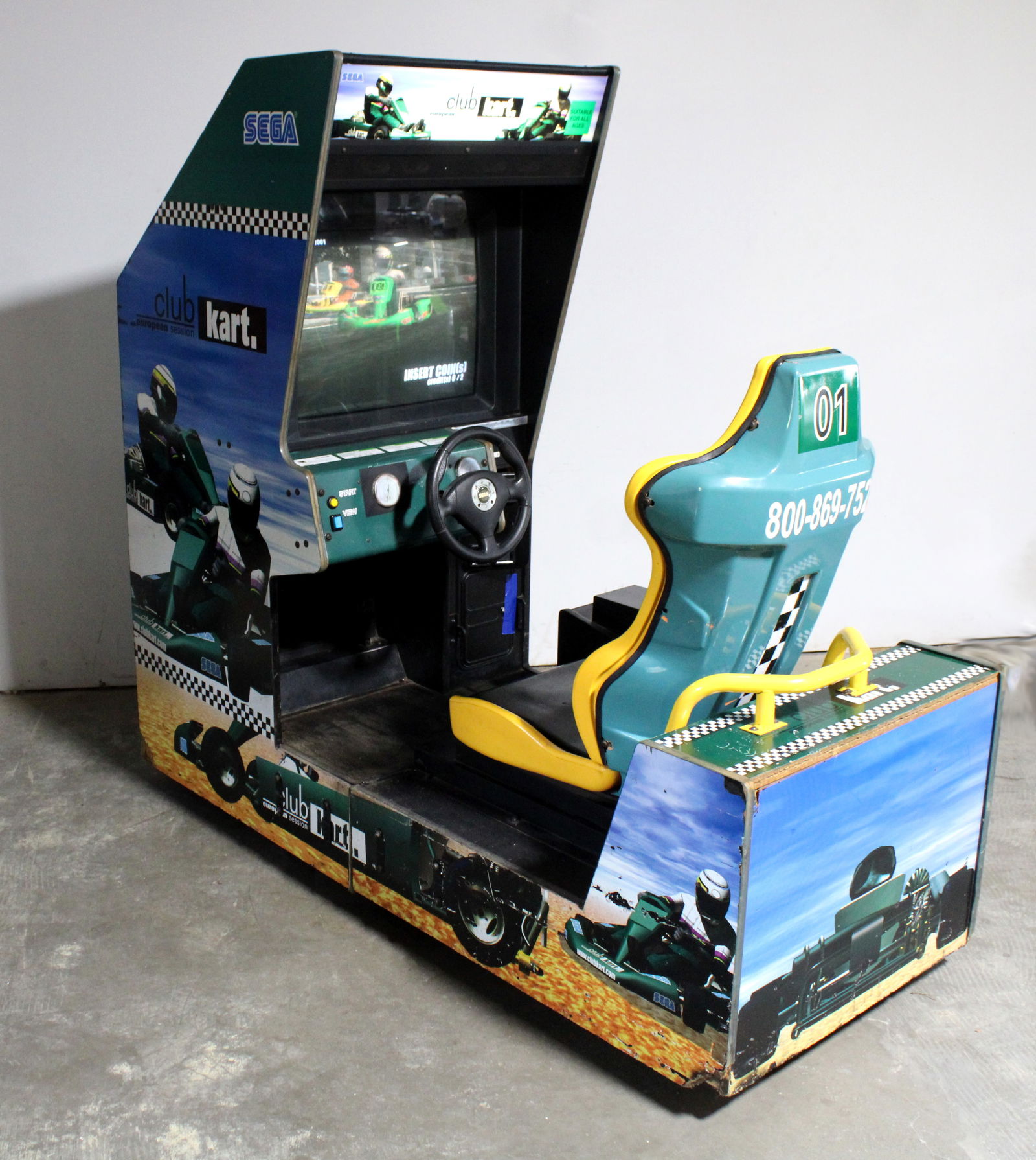 Club Kart European Session Sit Down Racing Arcade Game (1 of 3)