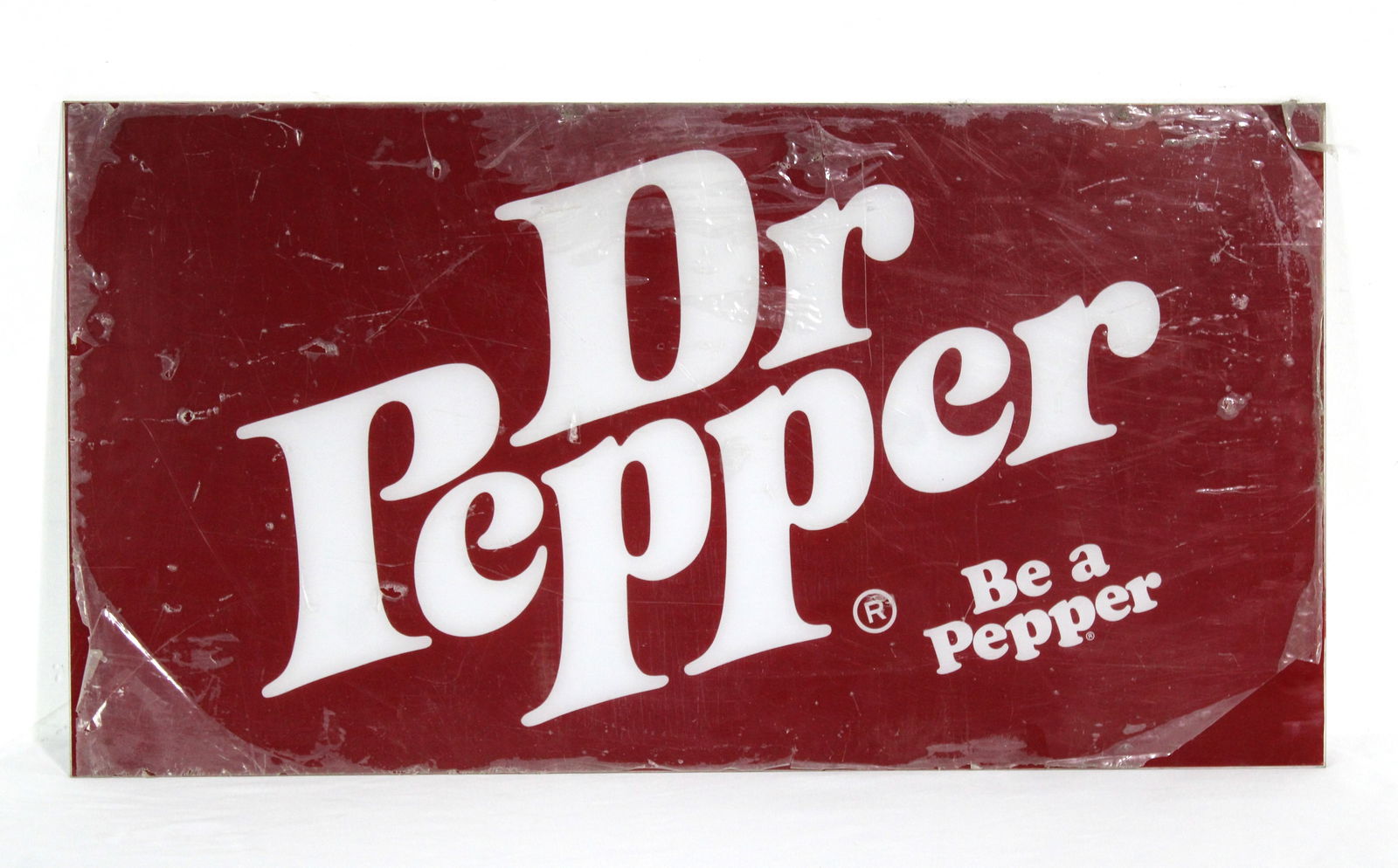 Dr. Pepper Plexi Cooler Sign, NOS (1 of 2)
