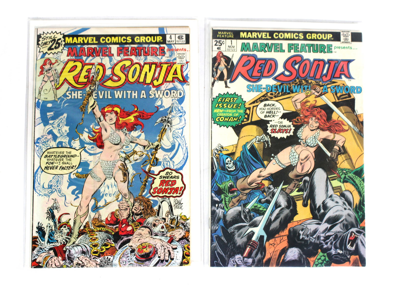 Marvel Feature Presents Red Sonja Issues 1 and 4, Marvel Comics (1 of 1)