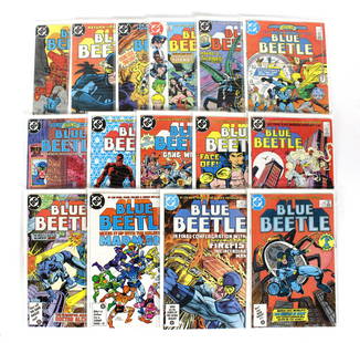 Blue Beetle, DC Comics: Total of 15 Issues. Including 1-15. Varying conditions. Bagged and Boarded.