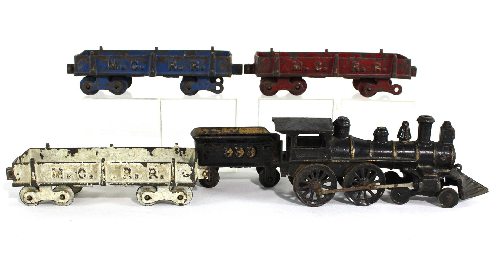 Cast Iron M.C.R.R. Floor Train Set (1 of 5)