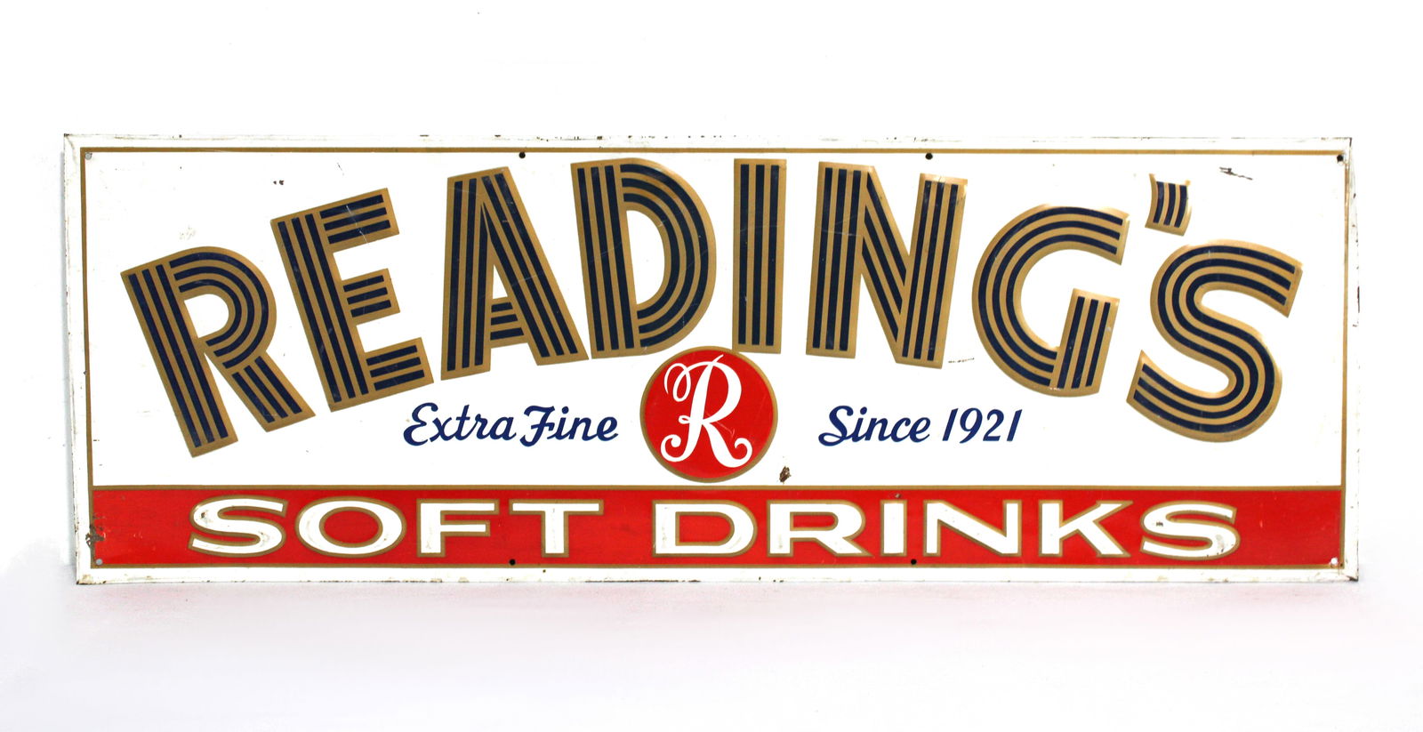 Reading's Soft Drinks Embossed Sign (1 of 2)