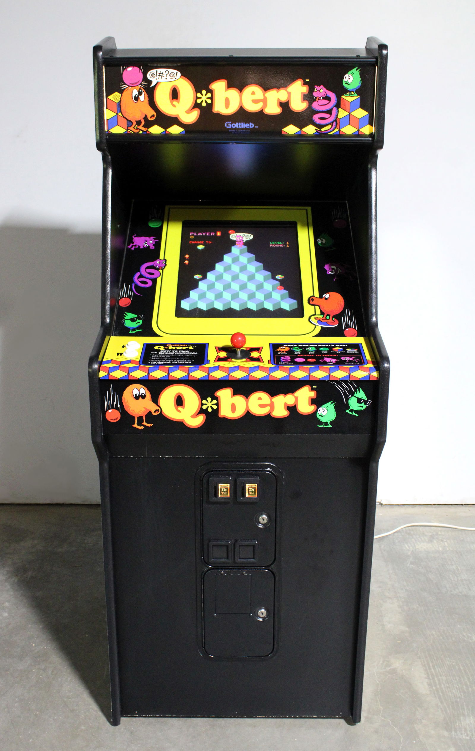 Gottlieb Q*Bert Arcade Game, New Build (1 of 4)