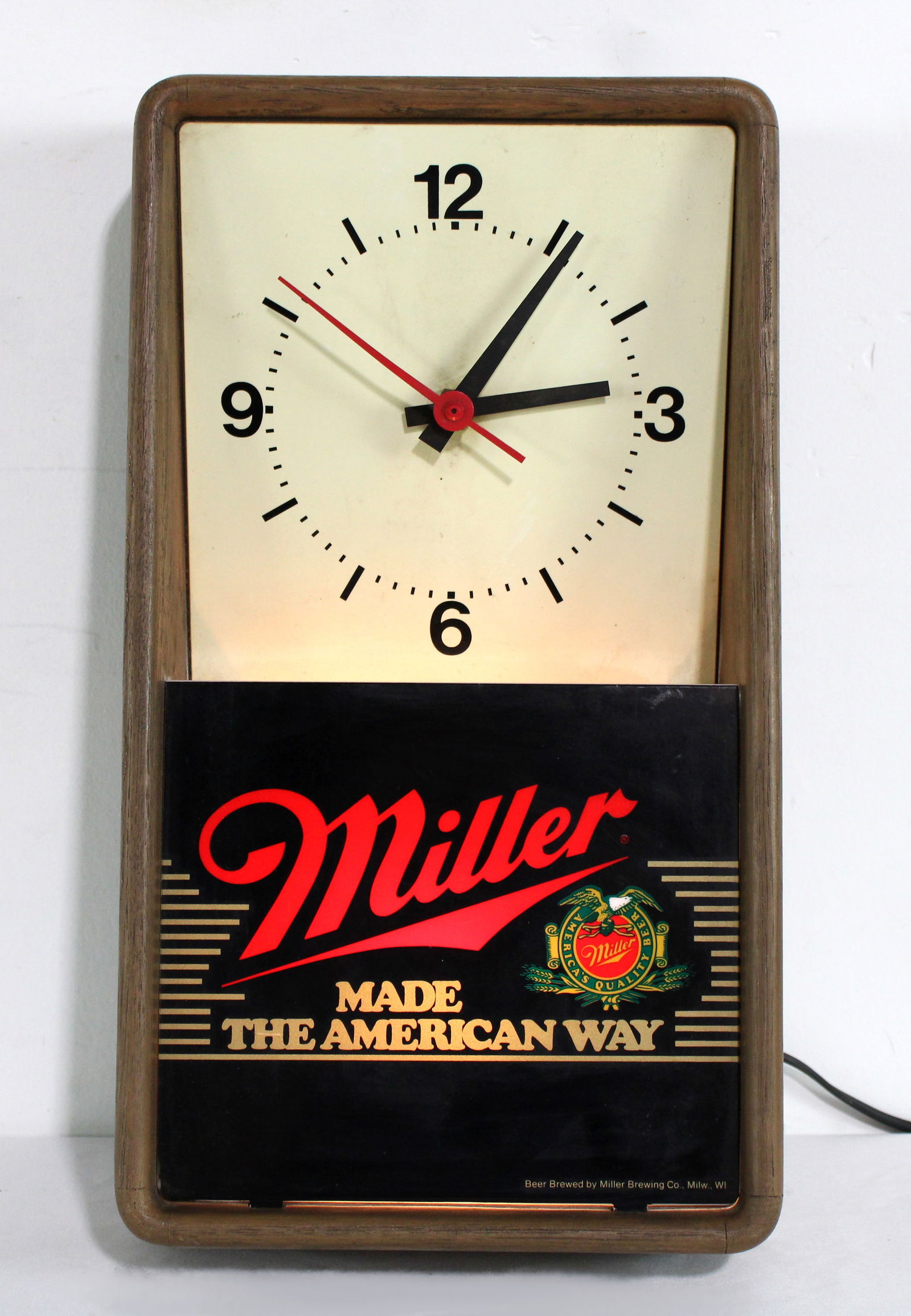 Miller Beer Light Up Clock