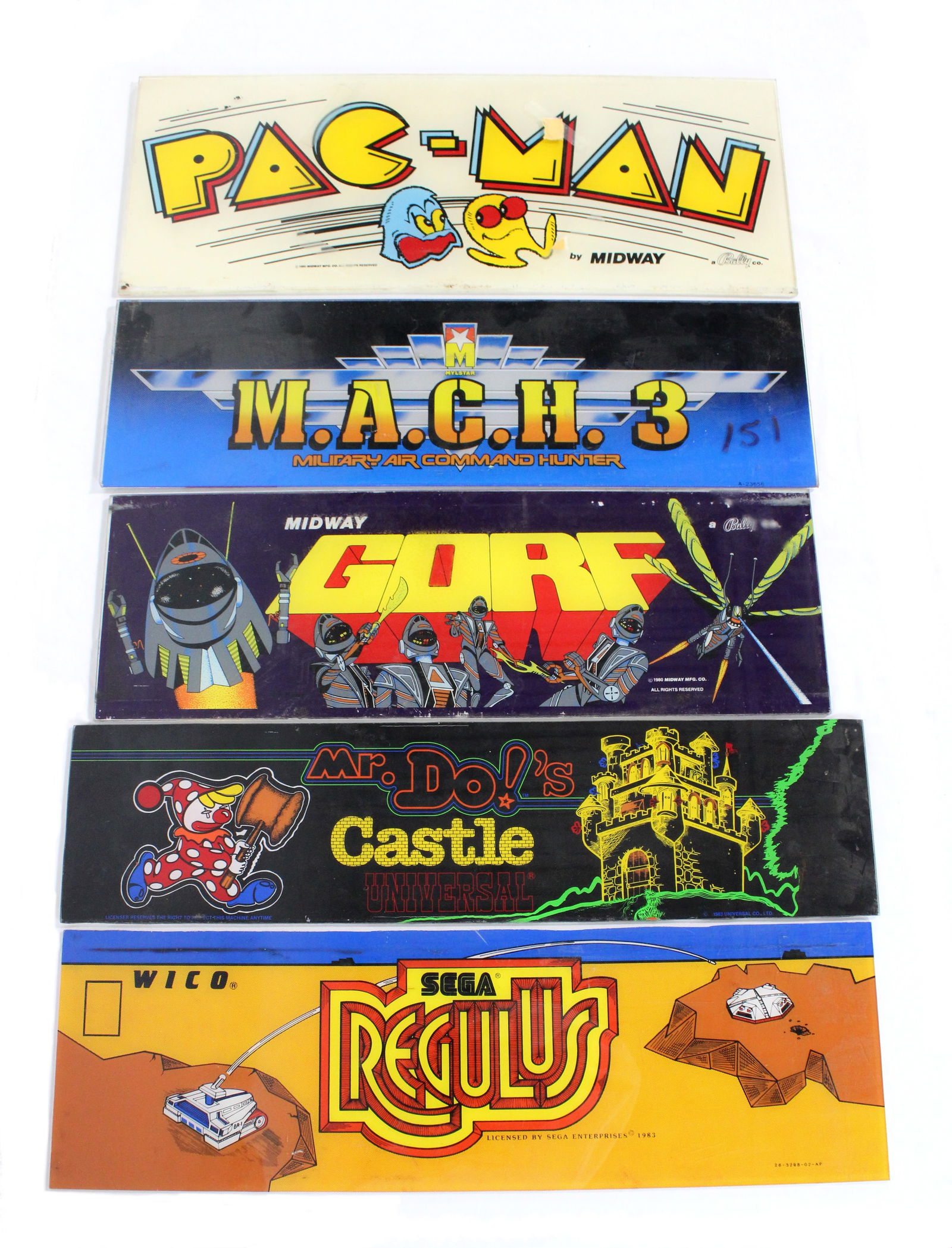 Arcade Headers including Gorf and Pac-Man (1 of 1)