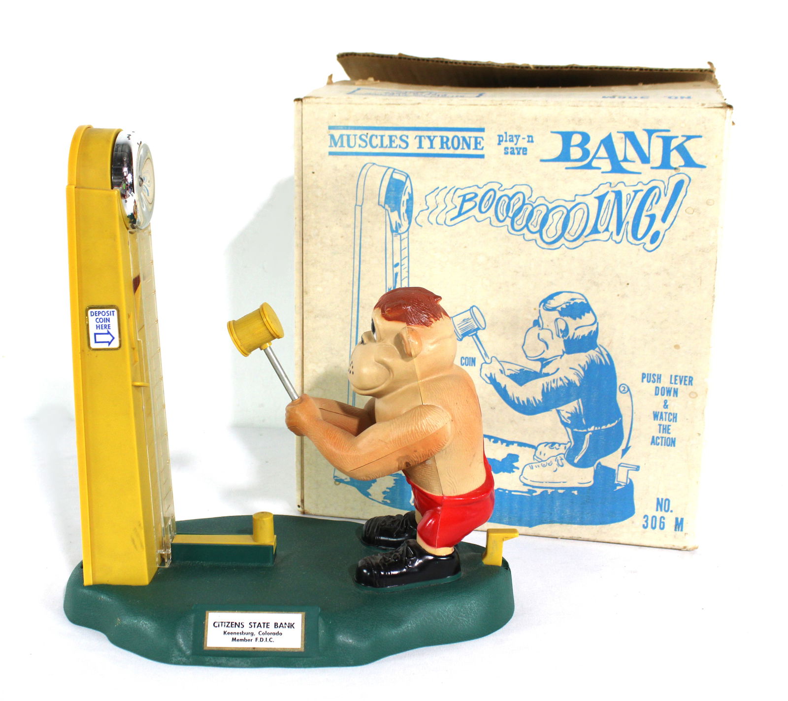 Muscles Tyrone Play & Save Vintage Bank, Mascon Toy Co. (1 of 3)