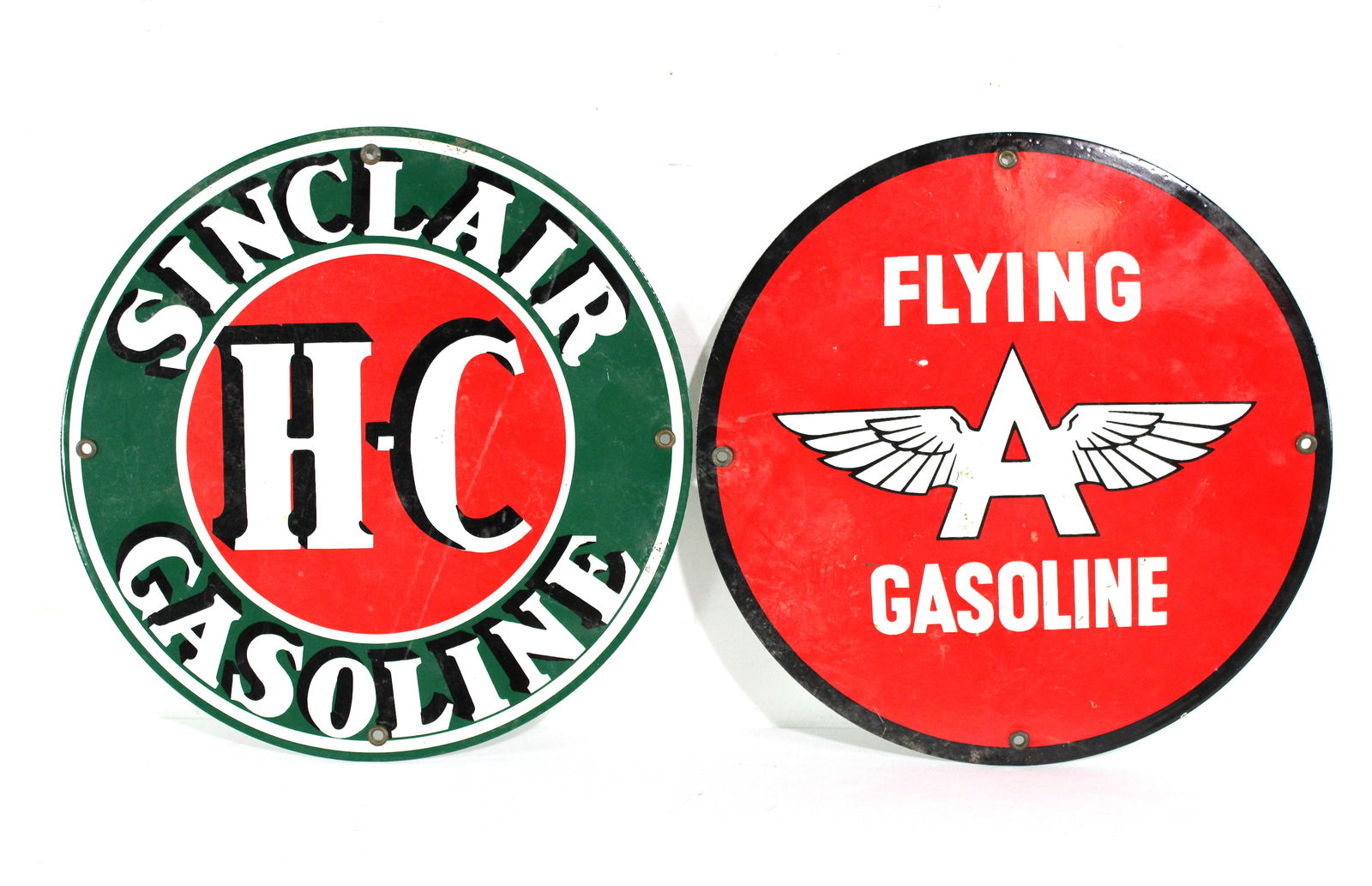 Sinclair / Flying A Gasoline Gas Pump Plates, Reproduction (1 of 1)