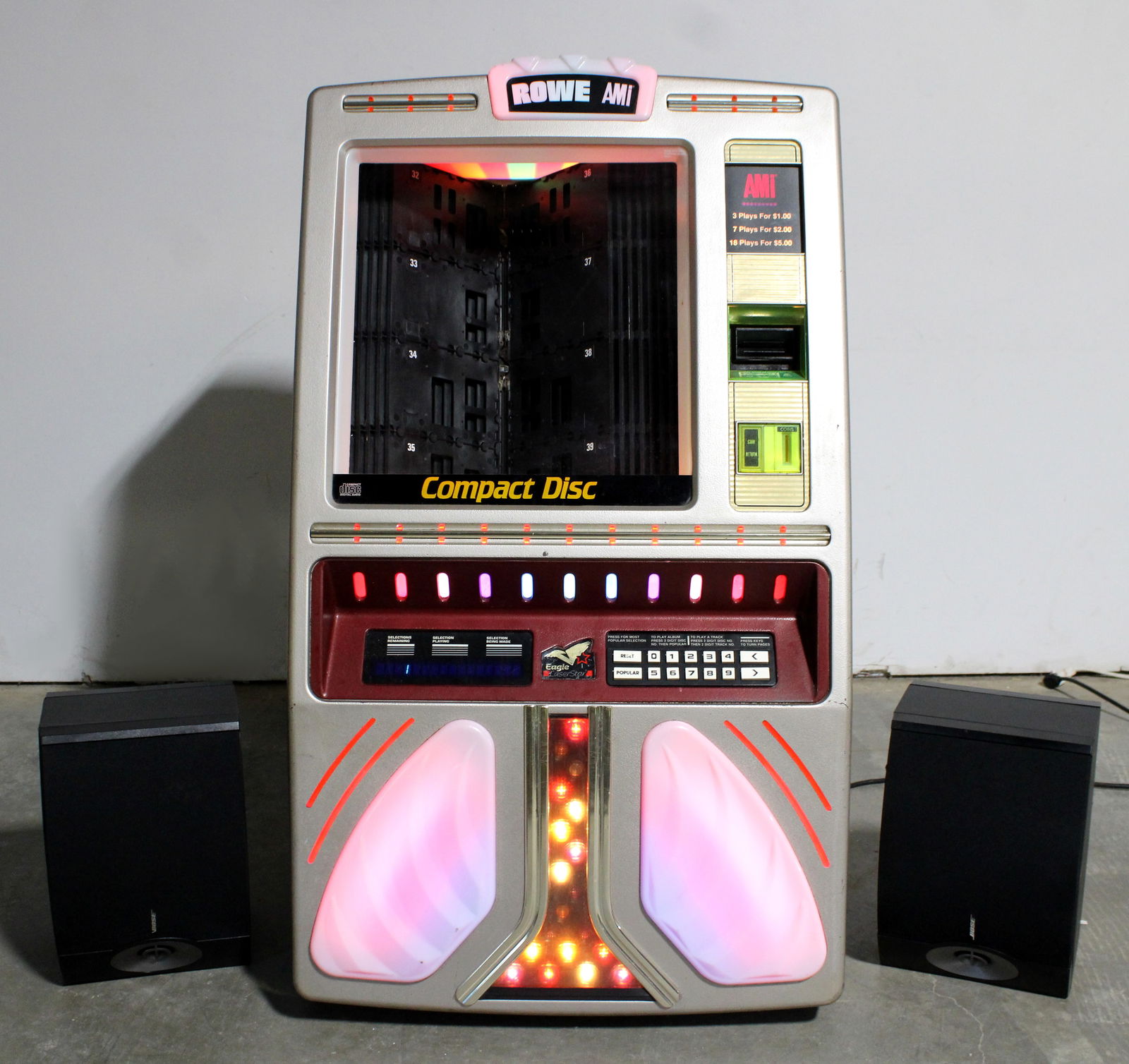 Rowe AMI Eagle CD Wallmount Jukebox With External Bose Speakers (1 of 6)