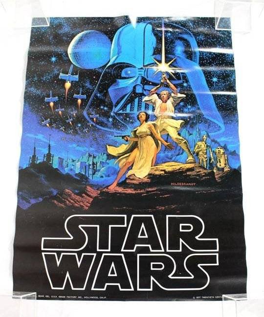 NOS Star Wars Original Hildebrandt Movie Poster, 1977 (1 of 4)