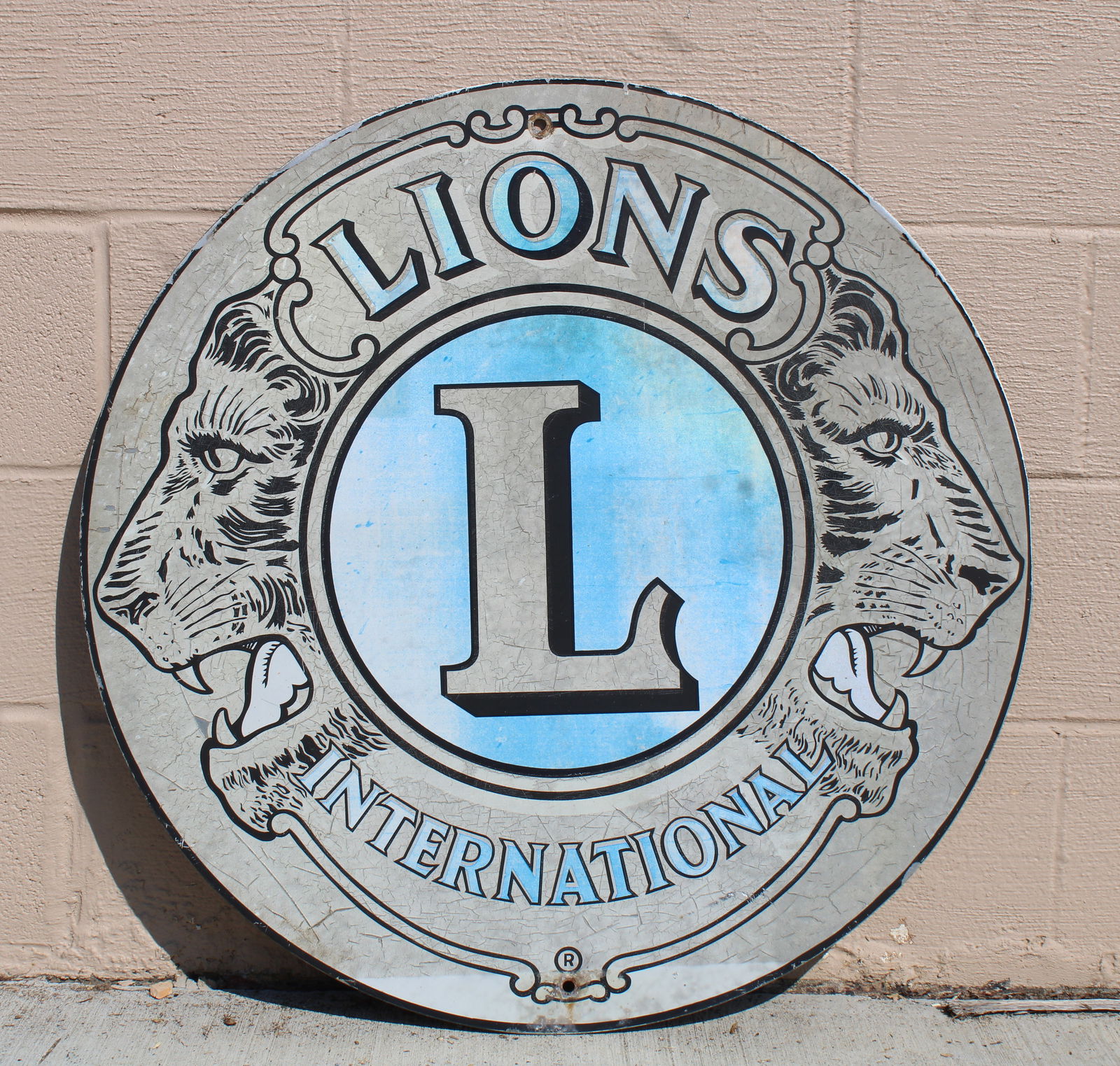 Lions International Metal Road Sign (1 of 1)