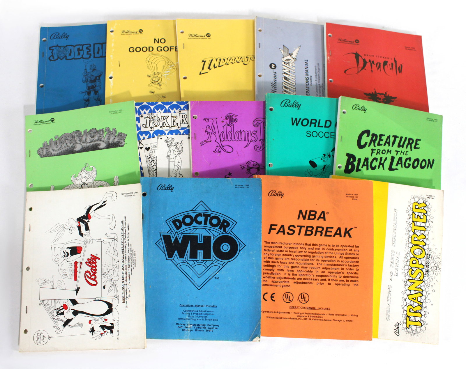 Bally / Williams Pinball Manuals incl. Creature from the Black Lagoon and Doctor Who (1 of 1)