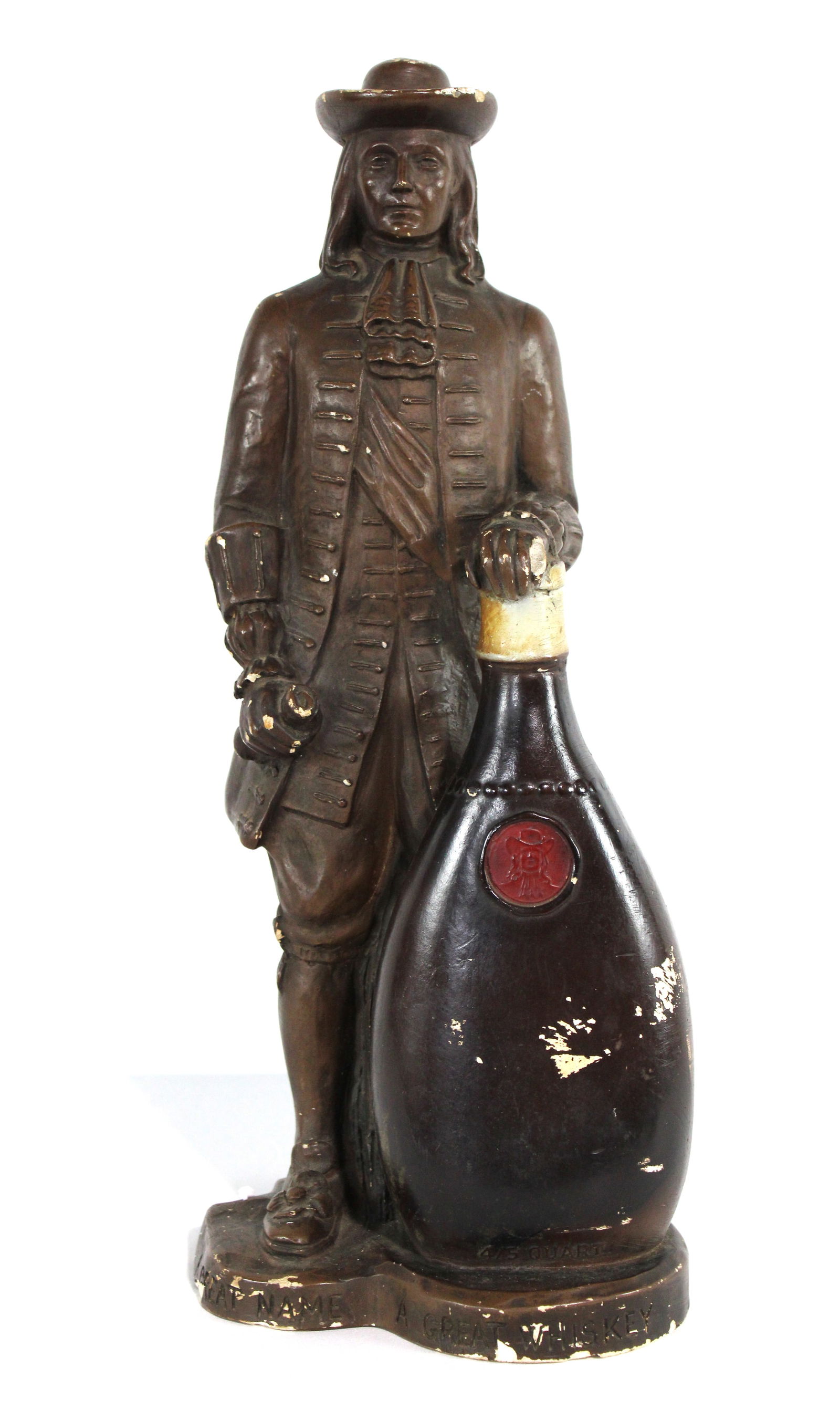 William Penn Whiskey Back Bar Chalkware Display (1 of 3)