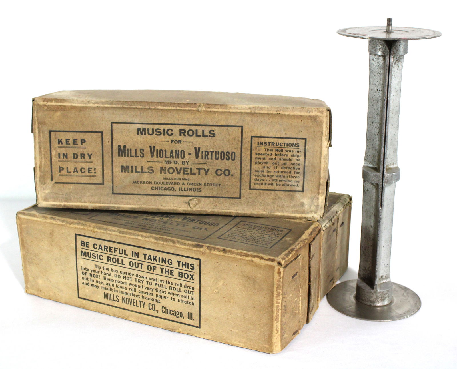 Mills Violano Music Rolls with Roll Frame (1 of 6)