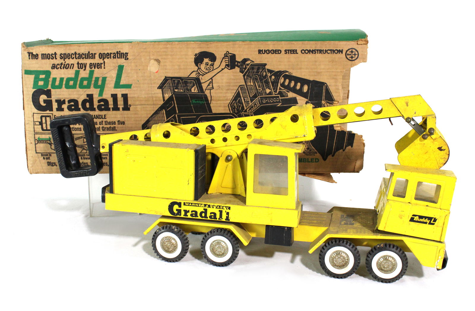 Buddy L Gradall Construction Digger With Box