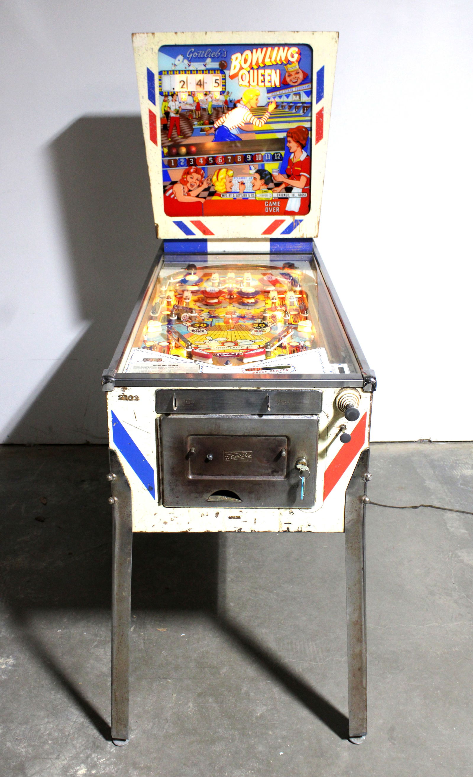 Gottlieb Bowling Queen Pinball Machine Auction