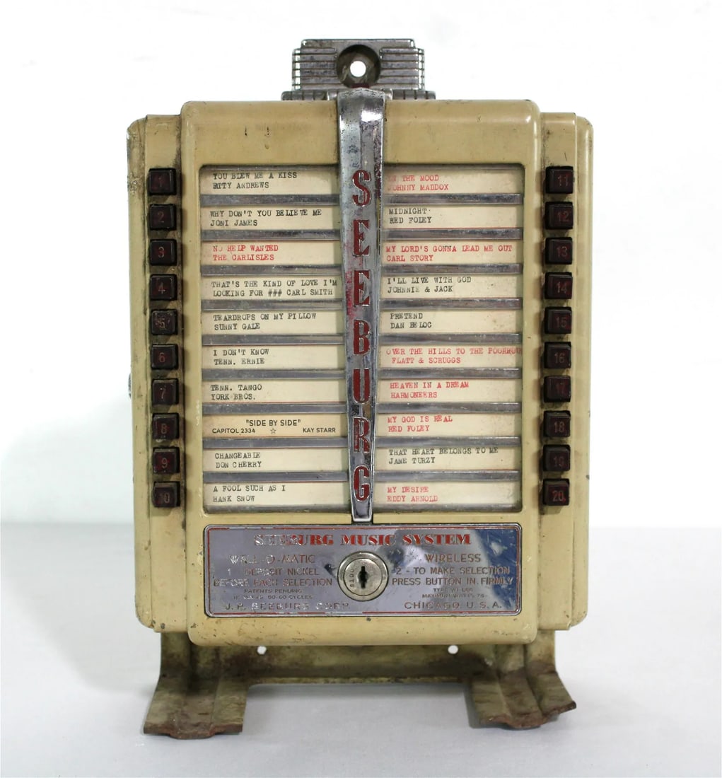 Seeburg Wall-O-Matic Coin Op Wallbox on Bracket (1 of 3)