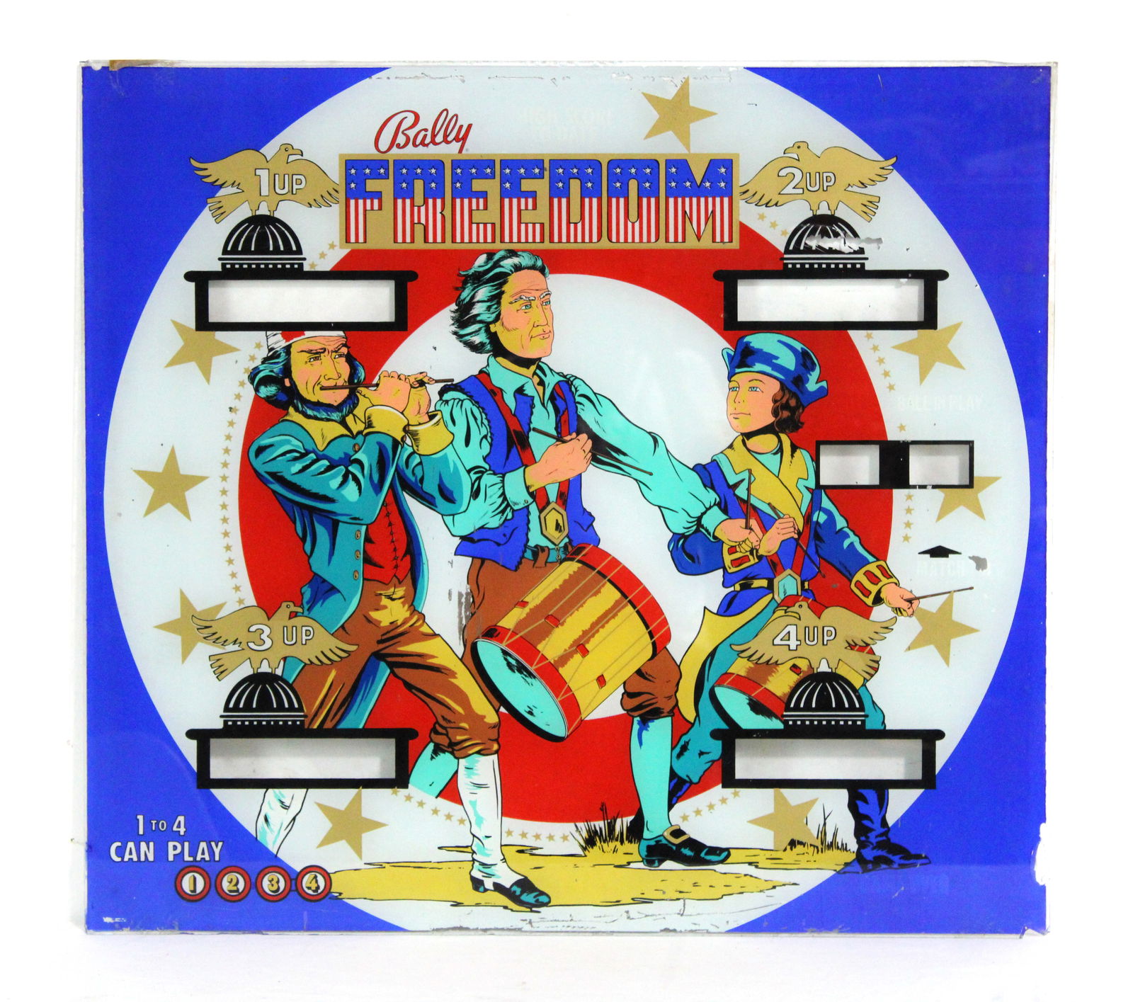 Bally Freedom Pinball Backglass (1 of 3)