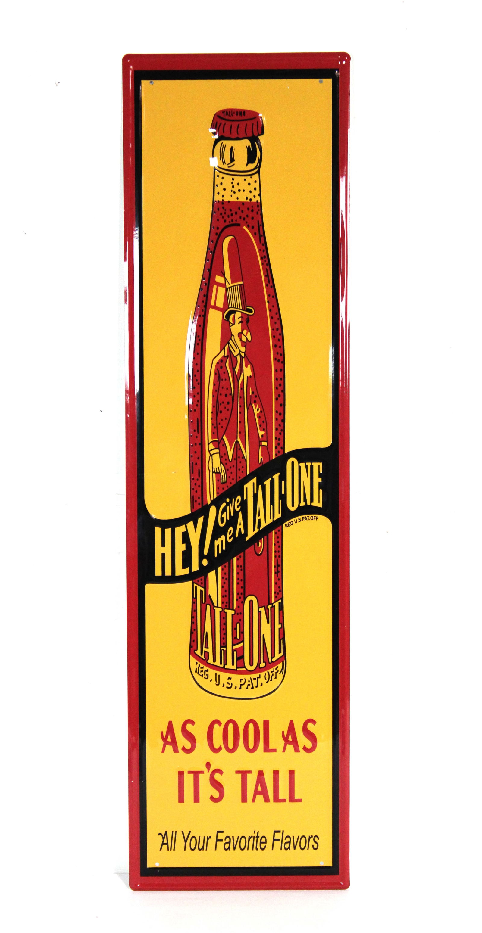 Embossed "Tall One" Novelty Tin Beverage (1 of 1)