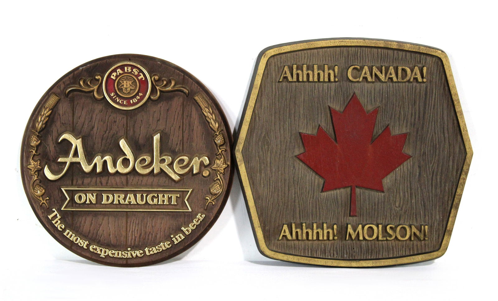 Andeker Pabst and Molson Beer Signs (1 of 1)