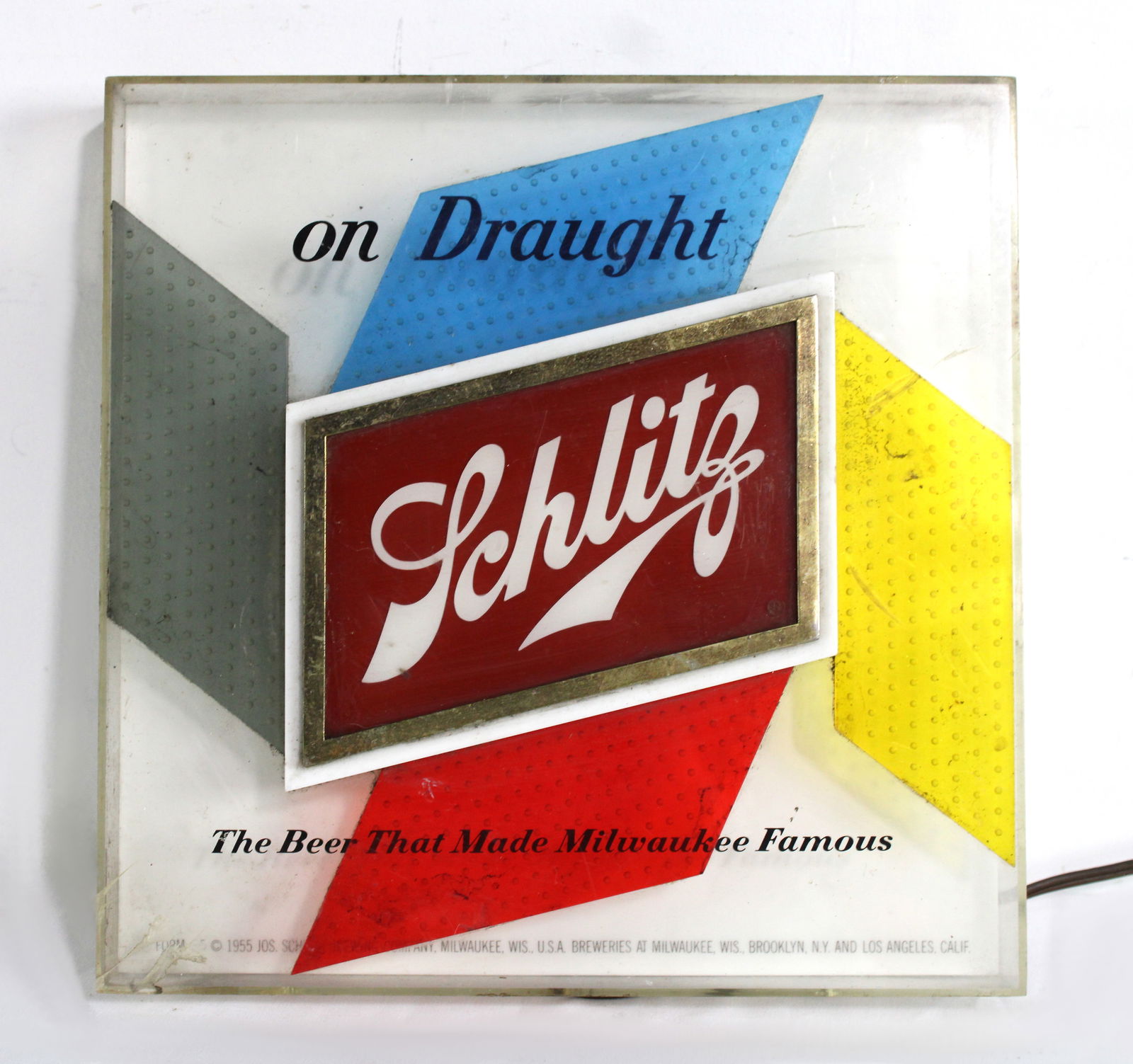 Schlitz Beer Sign, 1950s (1 of 2)