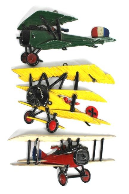 Metal Airplane Wall Hangers, 1970s (1 of 2)