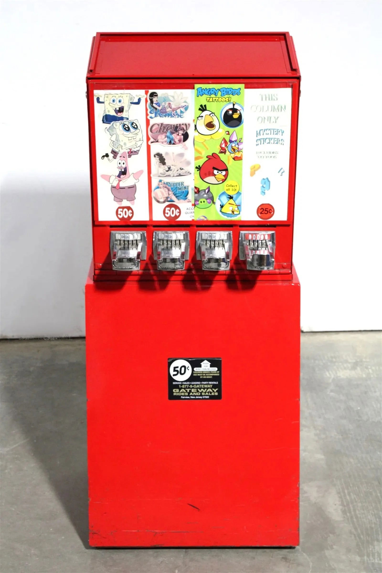 Coin Operated Four Column Sticker Vendor (1 of 2)