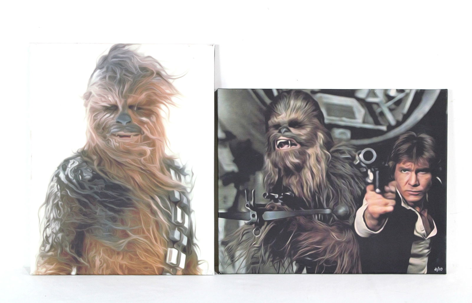 Star Wars Canvas Print featuring Han Solo and Chewbacca (1 of 1)