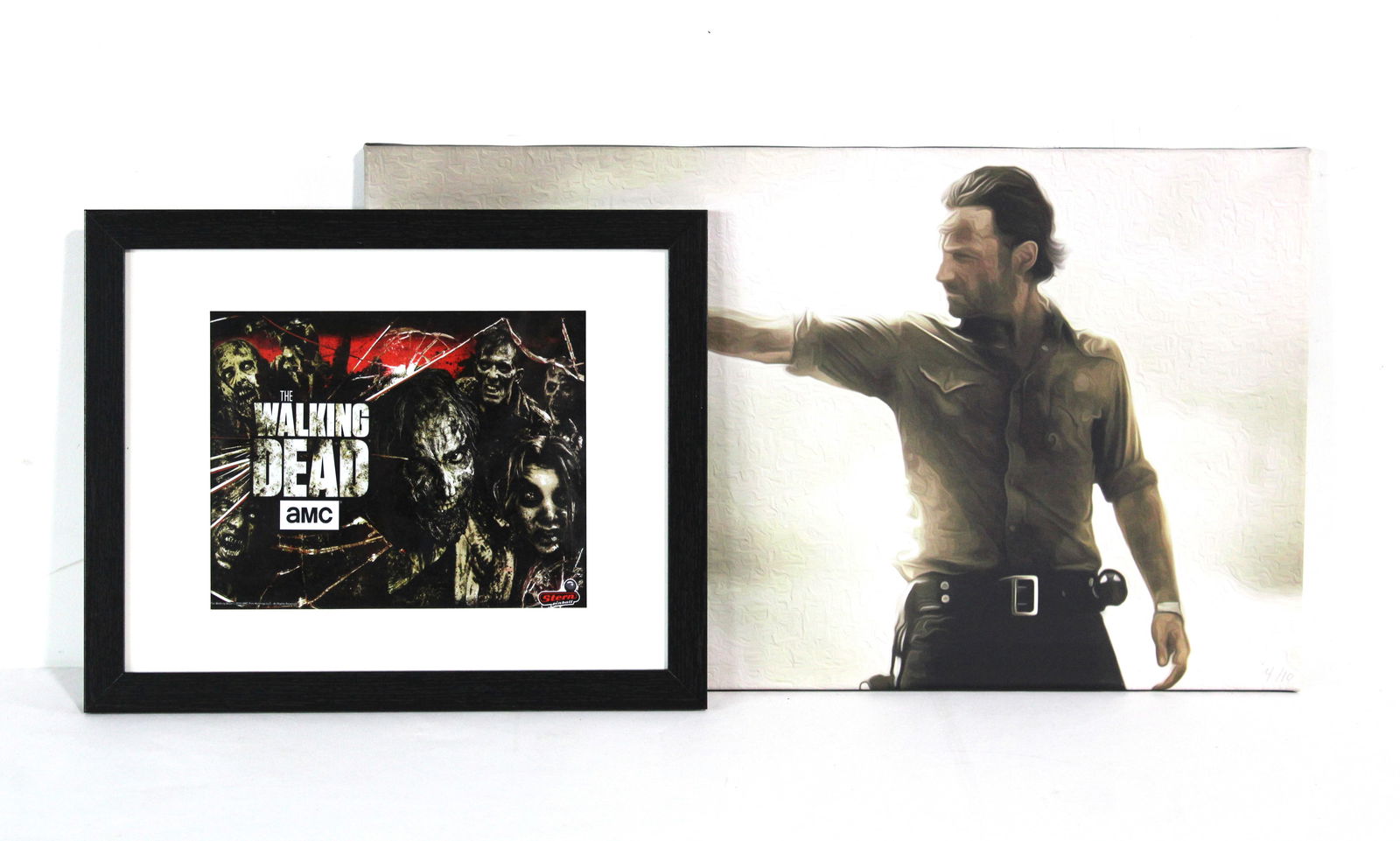 Stern Pinball The Walking Dead Framed Art and Rick Canvas Print (1 of 2)