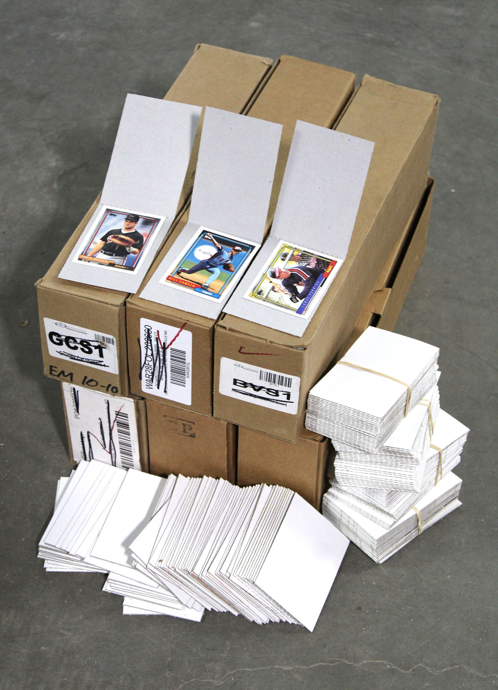 Vending Machine Stock Baseball Cards, Lot 3 (1 of 1)