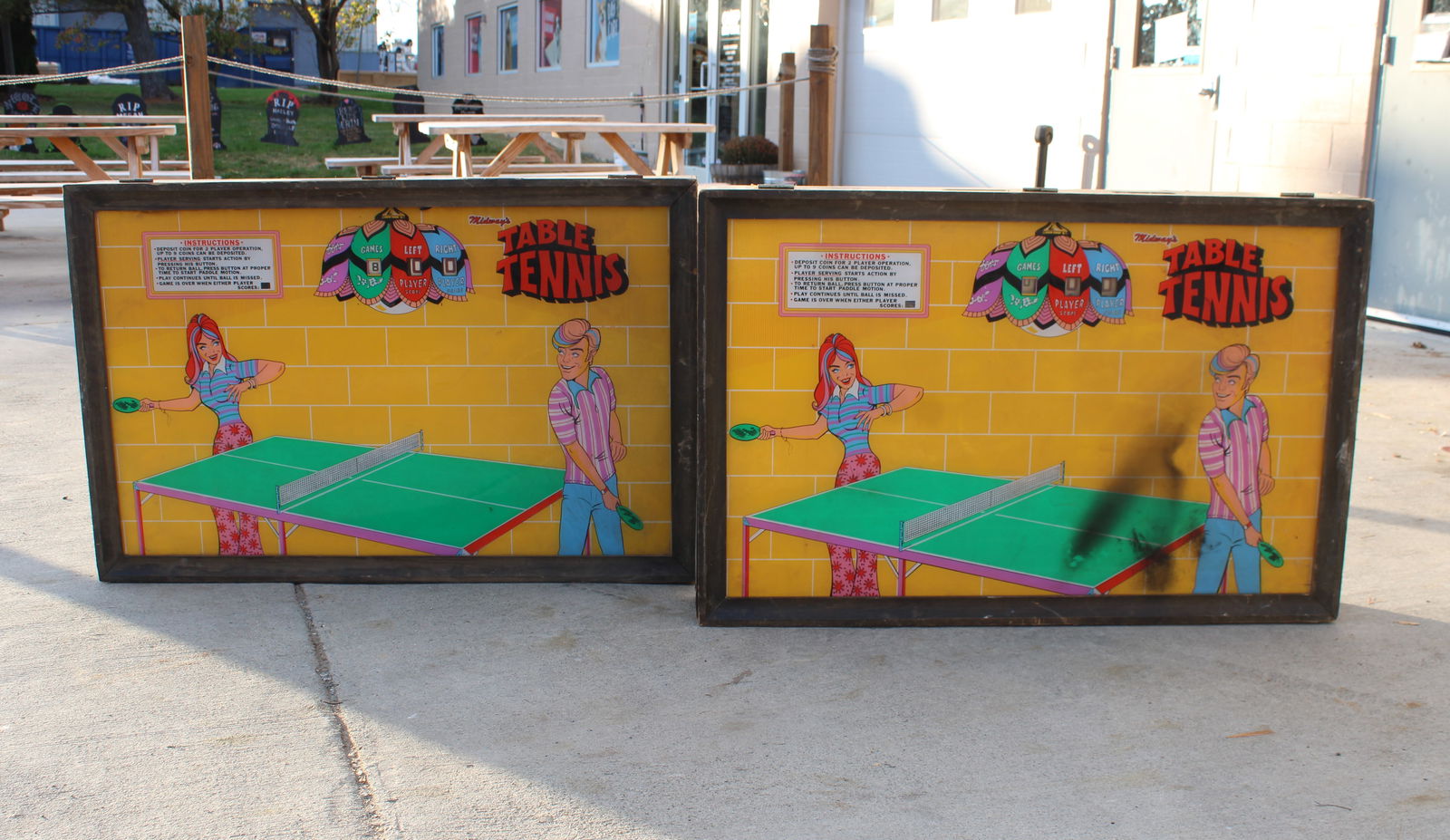 Midway Table Tennis Arcade Wall Game Auction