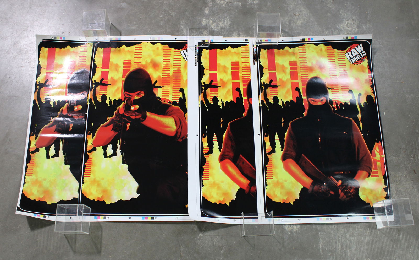 Raw Thrills Target Terrror Arcade Game Side Art, Two Sets (1 of 1)