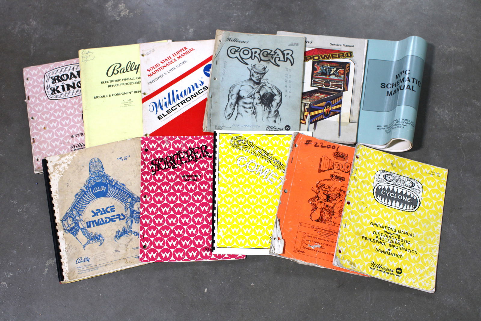 Pinball Manuals including Space Invaders and Gorgar (1 of 1)