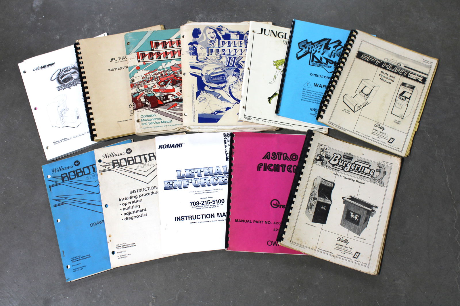 Arcade Manuals including Pole Position and Burger Time (1 of 1)