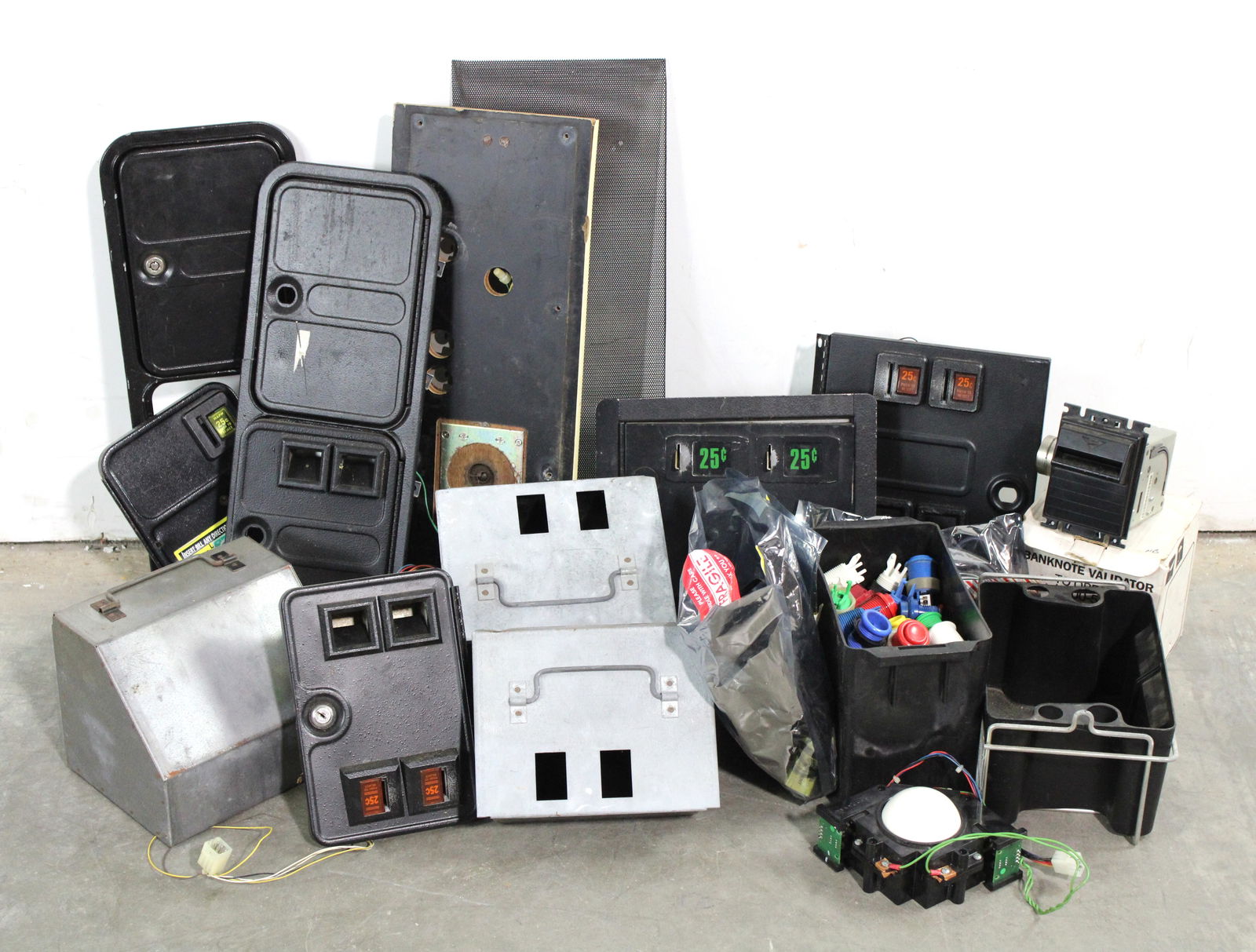 Arcade Parts Lot incl. Coin Doors and Boxes (1 of 2)