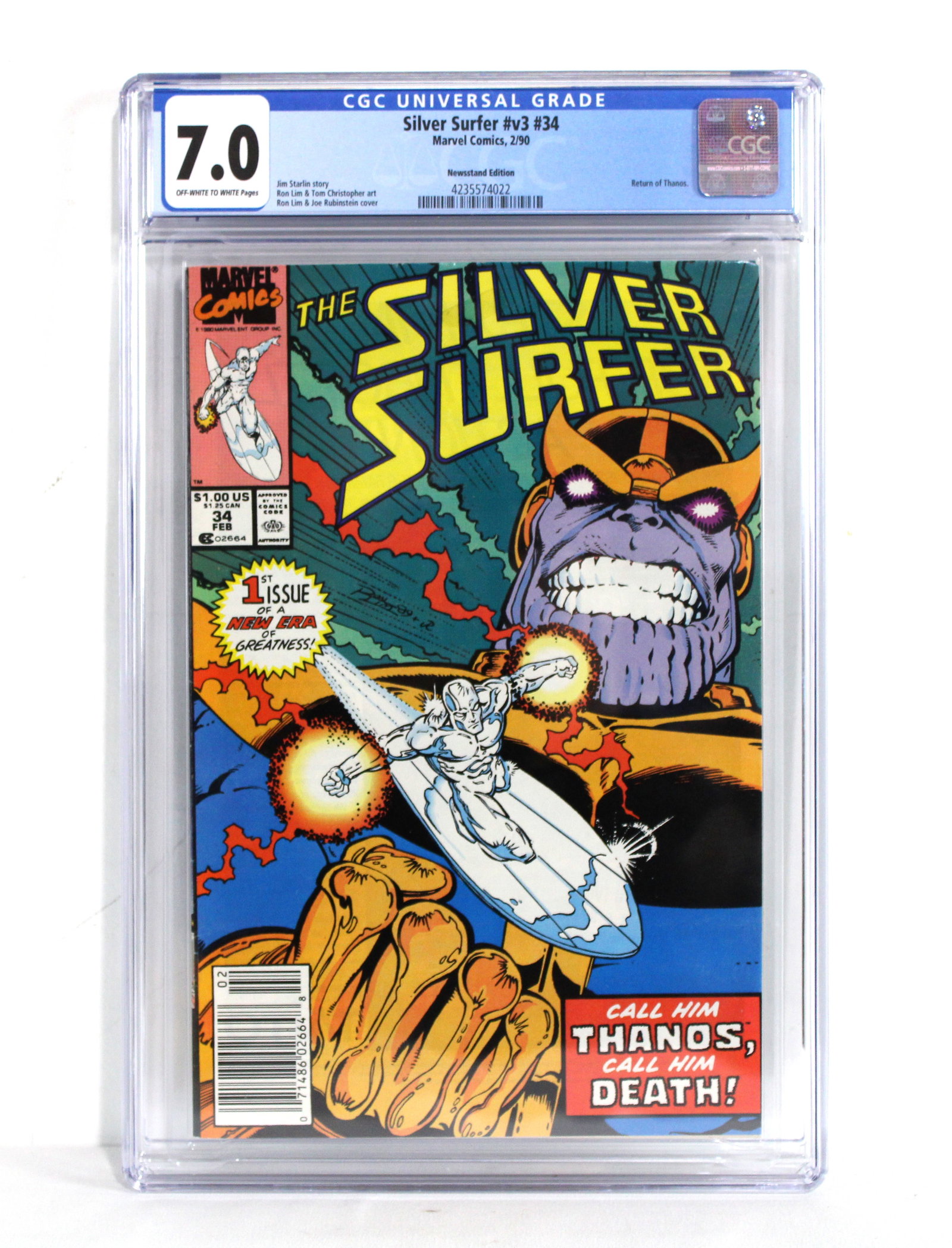 Silver Surfer #v3 Issue 34, Marvel Comics, CGC Graded 7.0 (1 of 4)