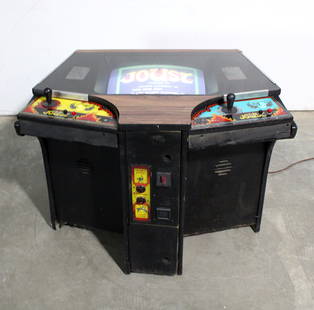 Williams Joust Two Player Cocktail Arcade Game: Williams Joust Two Player Cocktail Arcade Game. Working with new board. This item requires third-party shipping or pickup arrangements to be made. Dimensions: 31 x 42 x 28