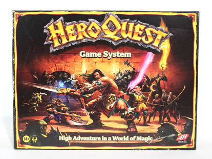 NIB Hero Quest Game System: NIB Hero Quest Game System. Some box damage (see photo). In-house shipping available. *This lot was consigned by Brainstorm Comics, Frederick, MD