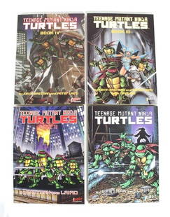 Teenage Mutant Ninja Turtles Graphic Novels, First Comics, Books 1-4: Teenage Mutant Ninja Turtles Graphic Novels, First Comics, Books 1-4. In-house shipping available. *This lot was consigned by Brainstorm Comics, Frederick, MD