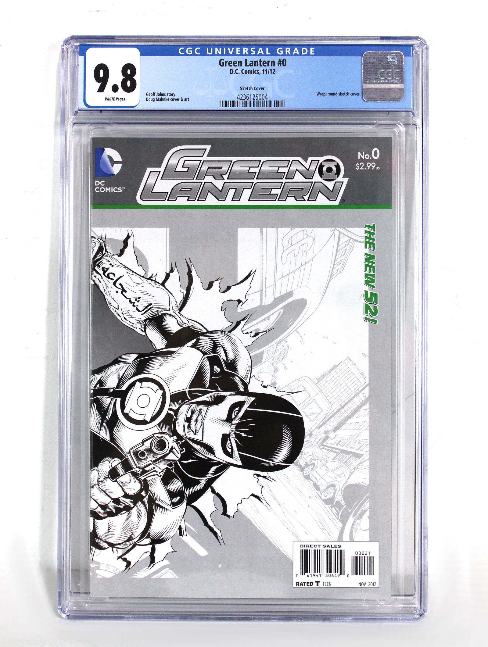 Green Lantern Issue 0, DC Comics, CGC Graded 9.8 (1 of 4)