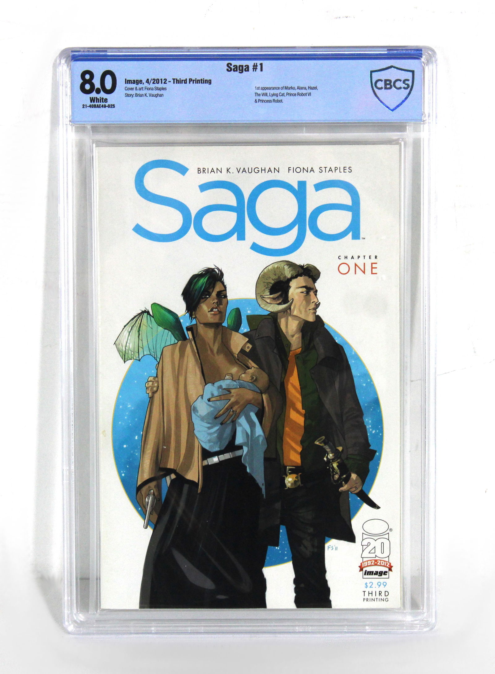 Saga Issue 1, Image Comics, CGC Graded 8.0 (1 of 3)