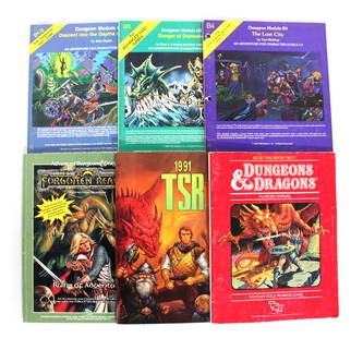 Dungeons and Dragons Player Manuals: Dungeons and Dragons Player Manuals. Total of 6. In-house shipping available. *This lot was consigned by Brainstorm Comics, Frederick, MD