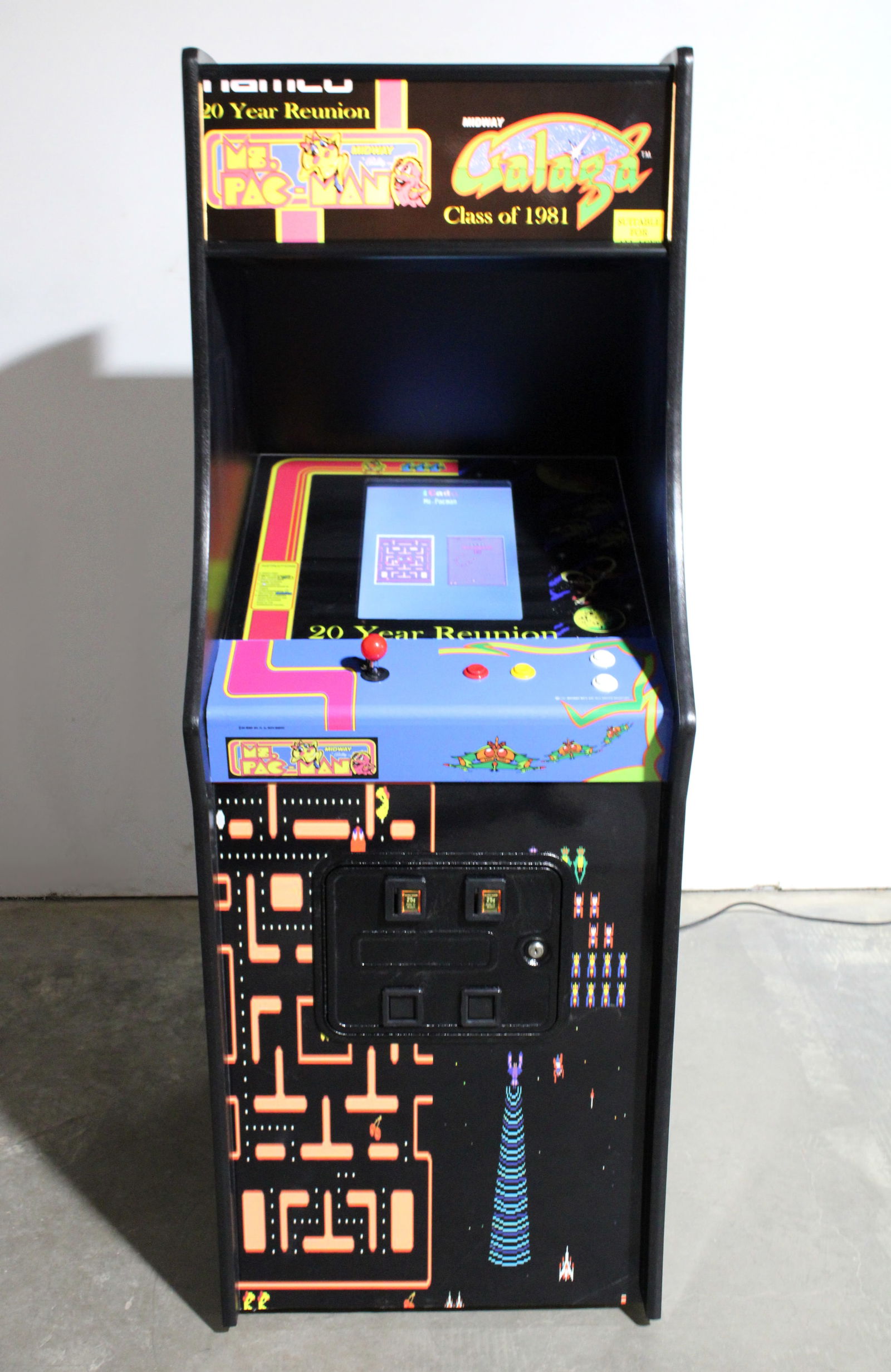 Namco Ms. Pac-Man / Galaga Arcade Game, New Build (1 of 4)