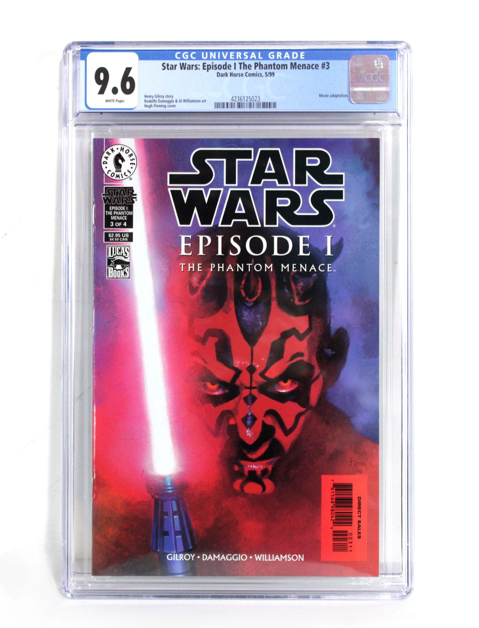 Star Wars: Episode 1 The Phantom Menace Issue 3, Dark Horse Comics, CGC Graded 9.6 (1 of 4)