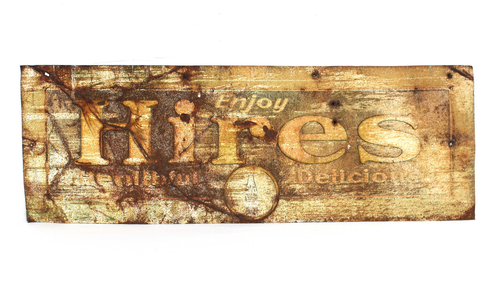 Hires Root Beer Embossed Tin Sign (1 of 1)