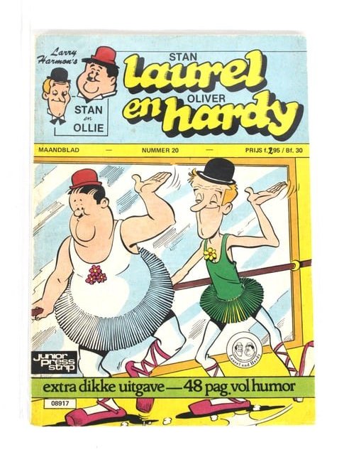 Laurel & Hardy German Comic, Junior Press Strip: Laurel & Hardy German Comic, Junior Press Strip. Bagged and boarded. In-house shipping available.