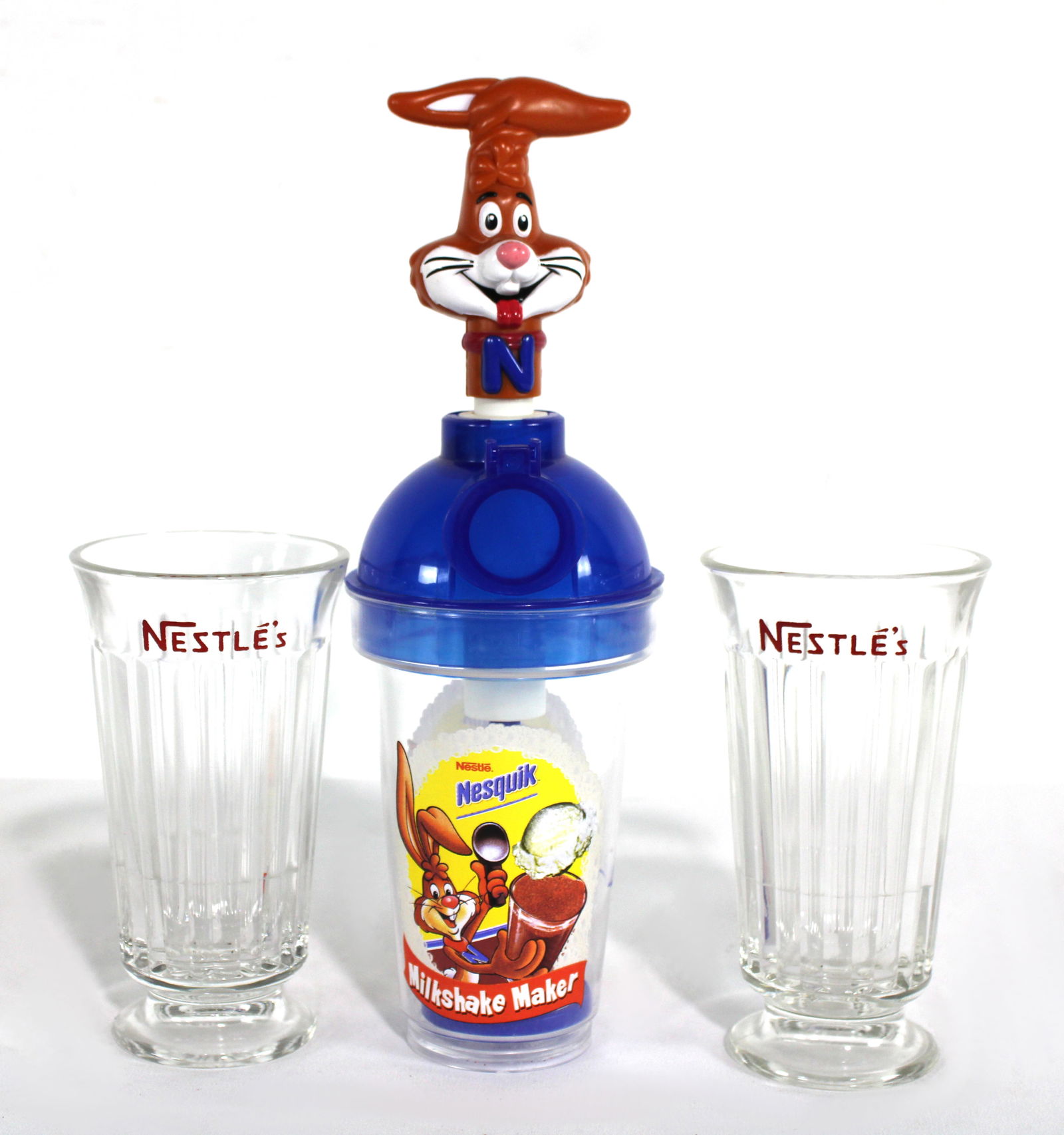 Nestle's Rabbit Milkshaker with Milkshake Glasses (1 of 1)