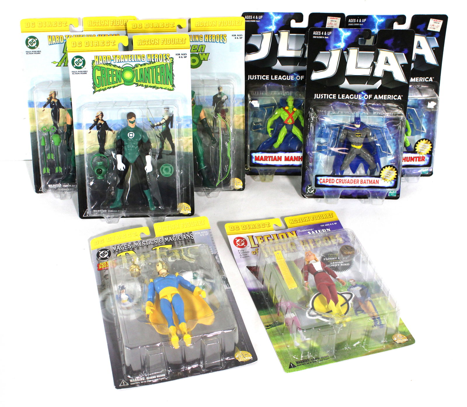 NIB DC Comics Action Figures incl. Dr. Fate, Saturn Girl, Batman and Green Lantern (1 of 2)