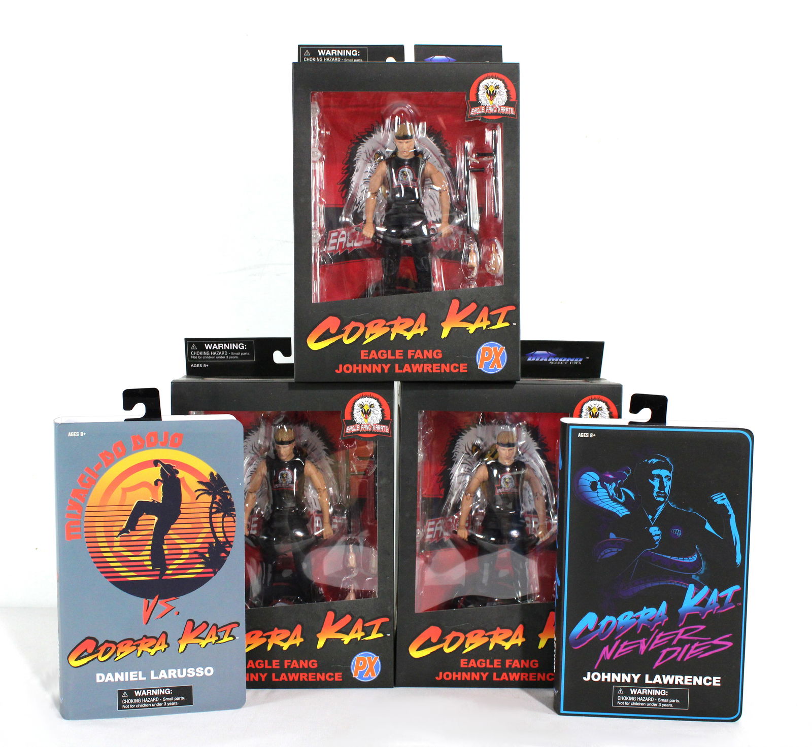 NIB Cobra Kai, Karate Kid Action Figures incl. Daniel Larusso (1 of 3)